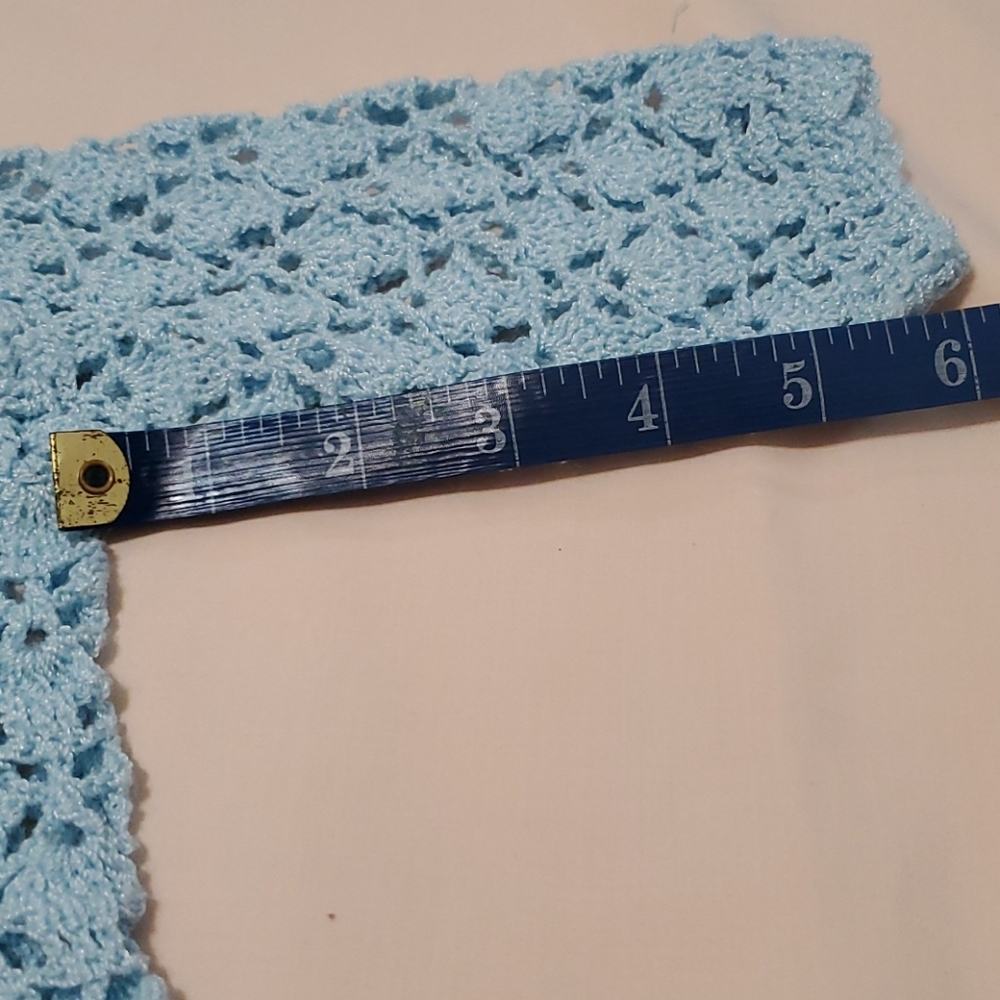 Handmade Blue Baby Sweater - Picture 4 of 7